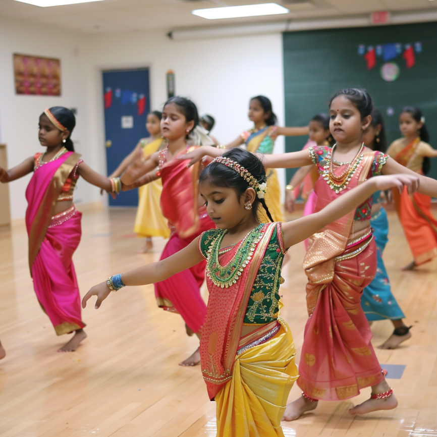 Tamil cultural dance performance