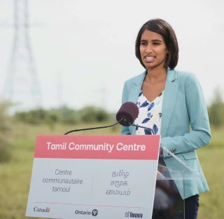 Funding announcement for Tamil Community Centre