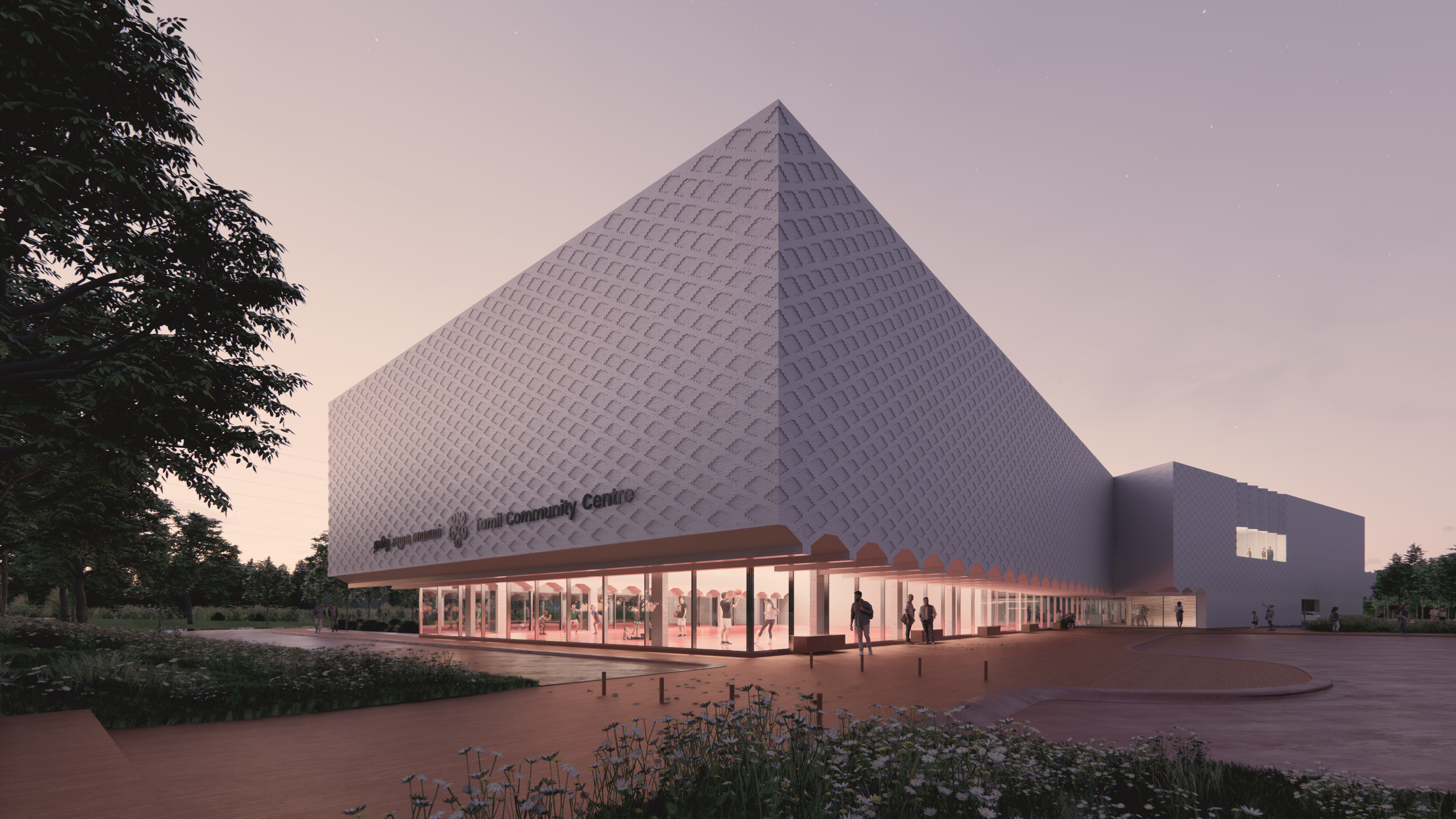 Tamil Community Centre - Perspective View